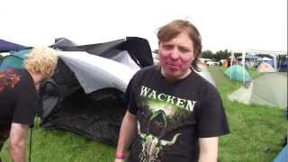 Wacken Open Air 2012  Dienstag den 31072012  Zeltaufbau des Königs  Part 2 [upl. by Nnaillij]