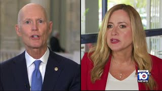 Senate race heating up between Rick Scott Debbie MucarselPowell [upl. by Dawna]