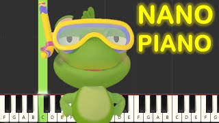 BabyTV  Bath Tubbies Theme Song Piano Tutorial [upl. by Yereffej535]