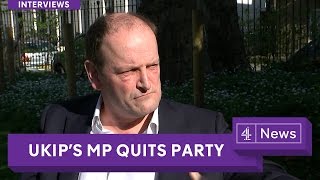 Douglas Carswell interview on quitting UKIP and explainer [upl. by Aissert]