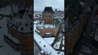 ✨ Welcome to the most photographed hotel in the world 📍Fairmont Frontenac Quebec City Canada This [upl. by Ehsom]