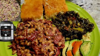 Ninja Foodi Smart Lid Black Eyed Peas Happy New Year to my Viewers amp Subscribers [upl. by Genvieve20]