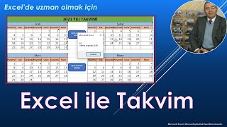 Excel ile Takvim Yapmak [upl. by Lourdes]