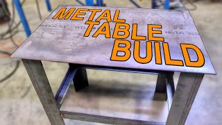 How to Build a METAL TABLE for Welding an Fabrication  DIY [upl. by Uzzi543]