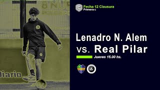 PrimeraC  Leandro N Alem vs Real Pilar  EN VIVO [upl. by Hnahym]