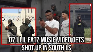 Rapper 071 Lil Fatz Music Video Gets Shot Up In South LS  South LS Xbox RP [upl. by Lamoree]