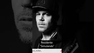 ResidenteOfficial quotsimulandoquot residente residentecalle13 mexico amor despecho colombia rap [upl. by Salokin]