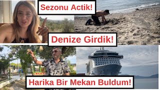 Deniz Manzarasi Esliginde Yemek Kusadasi Vlog Son GunlerDenize Gittik hollandadanatesailesi [upl. by Rebmat]