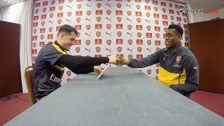 Granit Xhaka amp Alex Iwobi  Rapid fire [upl. by Alemap228]