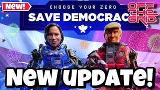 Off The Grid  NEW UPDATE New Donald Trump  Kamala Harris Skin Weapons Emotes Gunzilla Games [upl. by Milford605]