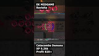 Tibia  EK Midgame revisita Catacombs demons com bastante xp no tibia foryou mmorpg [upl. by Akym]