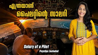 ഇതാണ് ഇന്ത്യയിൽ പൈലറ്റിന്റെ സാലറി  Salary of a Pilot In India  Payslips Included [upl. by Annerb508]