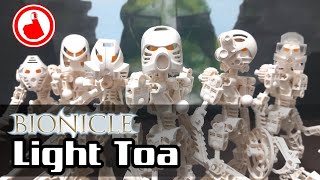 Bionicle building all six LIGHT Toa Matatwice [upl. by Arikahc]