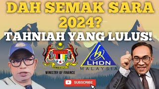 TAHNIAH JIKA LULUS SARA 2024 ADA TAMBAHAN AMAUN MISKIN TEGAR [upl. by Clapp398]