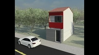 Mini Sobrado S25  36x10  53m²  Investimento para locação [upl. by Wait]