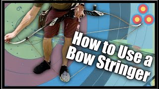 How to String Your Bow With a Bow Stringer  Plus Tips for Shorter Bows and Shorter People [upl. by Navak]