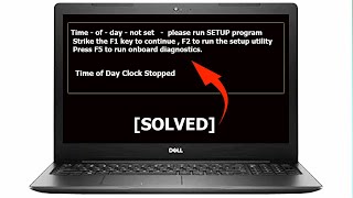 Time of day clock stopped Time  of  day not set  2 Method Solution ✔ [upl. by Sone273]