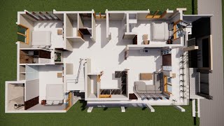 3D BUILDING PLAN AND DESIGN [upl. by Annig]