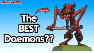 The FIRST Khorne Bloodletters  Chaos Daemons  Warhammer 40k  Oldhammer [upl. by Kory652]