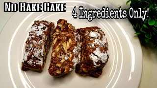 NO BAKE CAKE CAKE BATIK  4 INGREDIENTS ONLY [upl. by Etnoed]