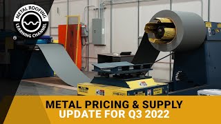 Metal Pricing and Supply Update  2022 Q3 Steel Price Forecast [upl. by Codee]