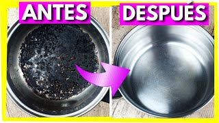 👉MIRA QUÉ TRUCO ▶ CÓMO QUITAR EL QUEMADO DE UNA OLLA POR DENTRO SIN RASPAR ¡Con SOLO 1 PRODUCTO😃 [upl. by Oreves296]