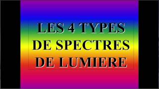 Les 4 types spectres lumineux  Physique Chimie Facile [upl. by Zelten]