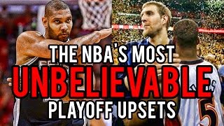 The 5 GREATEST UPSETS in NBA Playoff History [upl. by Eeryt]