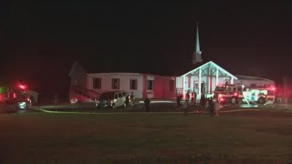 Fire destroys church daycare in Bartow County possibly caused by lightning [upl. by Yttel459]