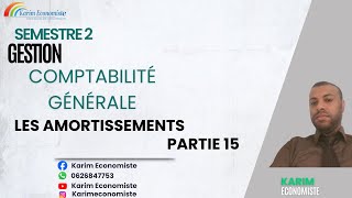 Comptabilité générale S2 Les Amortissements Partie 15 [upl. by Odicalp]