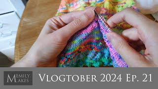 Vlogtober 2024 Ep 21  West Knits MKAL Clue 3 WIPS amp Venezia Shawl [upl. by Synned]