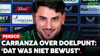 Julián Carranza over zijn goal voor Feyenoord Dat was niet bewust  FCUpdate Persco [upl. by Ynned]