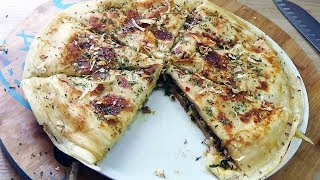 Galette farcie à la kefta sans four et sans pâte repas facile et rapide [upl. by Eentihw]