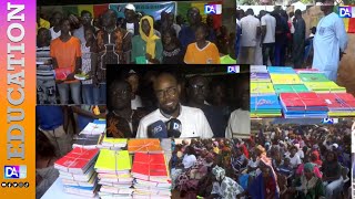 KaolackRentrée 20242025 Alassane Diallo distribue 340 kits scolaires aux apprenants de Sibassor [upl. by Beberg]