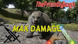 Ark Max Melee Damage  Direbear [upl. by Sabine]