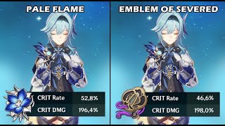 Eula  Pale Flame vs Emblem of Severed Fated Burst Comparison [upl. by Sitruk]