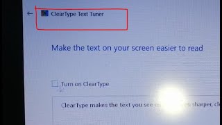 how to turn off cleartype text in windows 10 laptop [upl. by Ailaht]