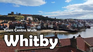 Whitby North Yorkshire【4K】 Town Centre Walk 2021 [upl. by Bamberger]