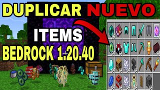 El truco infalible para duplicar items en Minecraft Bedrock 120 [upl. by Apilef]