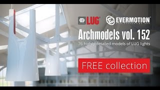 Evermotion Archmodels vol 152 FREE lamps collection [upl. by Lacsap]