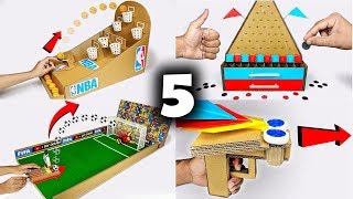 5 Amazing Cardboard Games Compilation [upl. by Watters960]