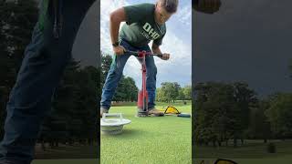 How to change the cup location on the green golf viral greenskeeper howto [upl. by Lowell]