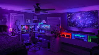 MY DREAM ROOM TOUR  GAMING SETUP  Ultimate Upgrades [upl. by Anaimad24]