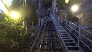 Standseilbahn 182001 Glion  Territet 2019 Bergfahrt am Abend  Funiculaire [upl. by Orhtej]