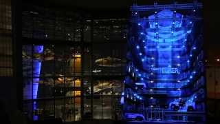 Genie Telehandler Team  Behind The Scenes Projection Mapping Light Show [upl. by Solhcin]