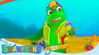 Colorful Ice Cream Song  Videos for Kids  Nursery Rhymes amp Kids Songs  The Sharksons [upl. by Minna519]