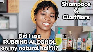 HAIR TALK ShampoosClarifiers amp Did I really use RUBBING ALCOHOL on my 4C hair O  NaturalMe4C [upl. by Araem103]