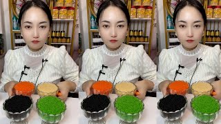 ASMR TOBIKO EGGS  FLYING FISH ROE  EXTREME EATING SOUNDS [upl. by Narak]