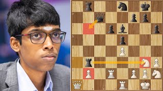 Slayer of World Champions  Ding Liren vs Praggnanandhaa  Tata Steel 2024 [upl. by Nilyak254]