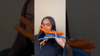 flexi rod set on silk press naturalhairstyles [upl. by Teodora]